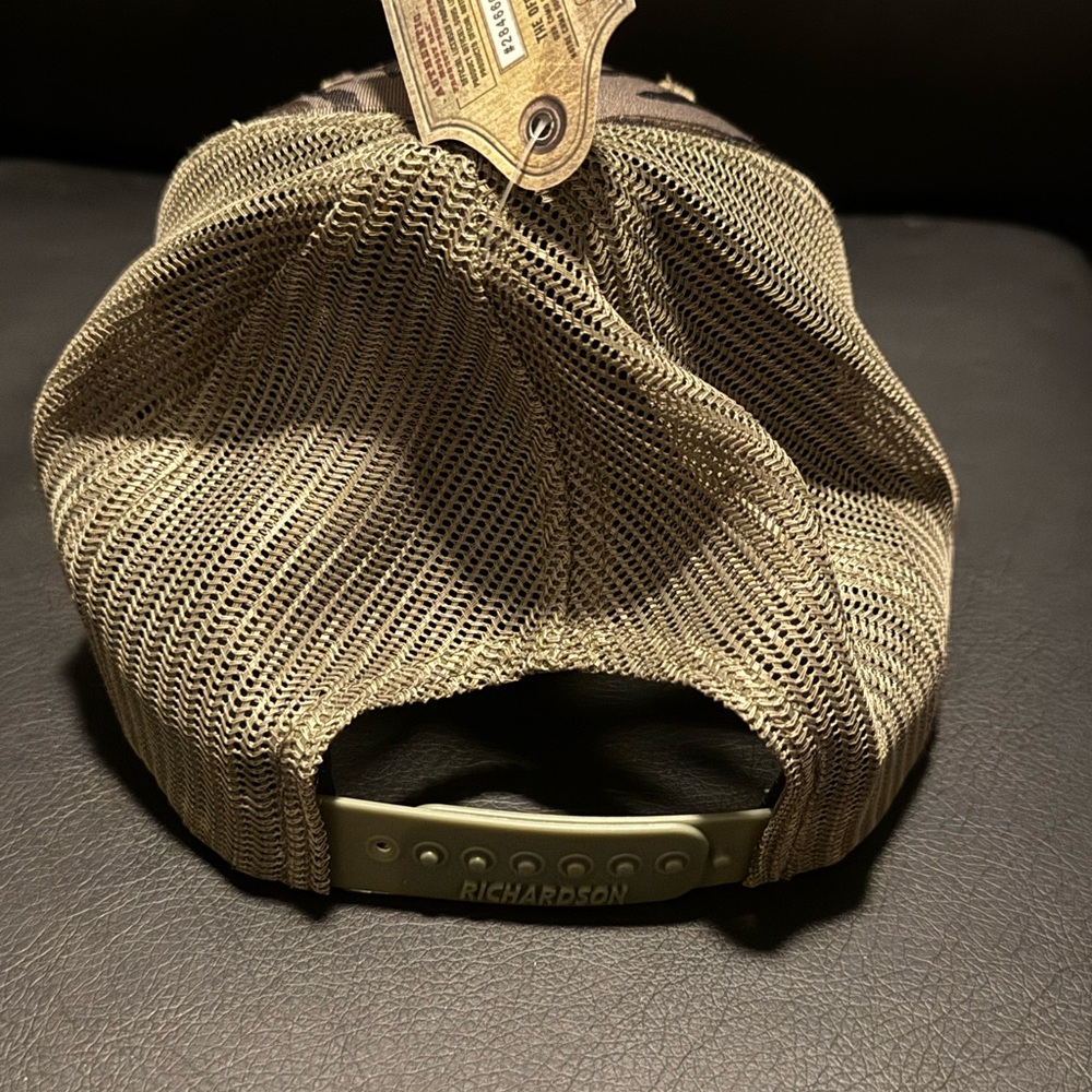 Richardson Camo Trucker Hat with Brown Georgia Patch - Picture 2 of 3